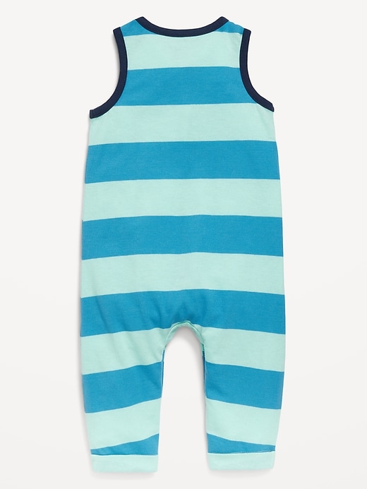 Image number 2 showing, Printed Sleeveless Henley One-Piece for Baby
