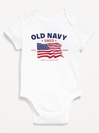 Image number 1 showing, Short-Sleeve Logo-Graphic Bodysuit for Baby
