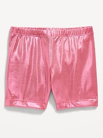 Image number 1 showing, Shiny Biker Shorts for Toddler Girls