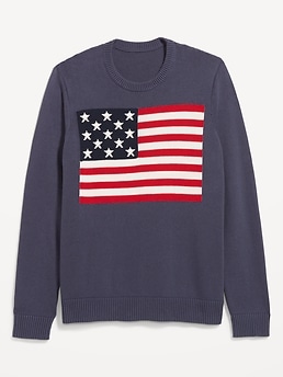 American Flag Crew-Neck Sweater | Old Navy