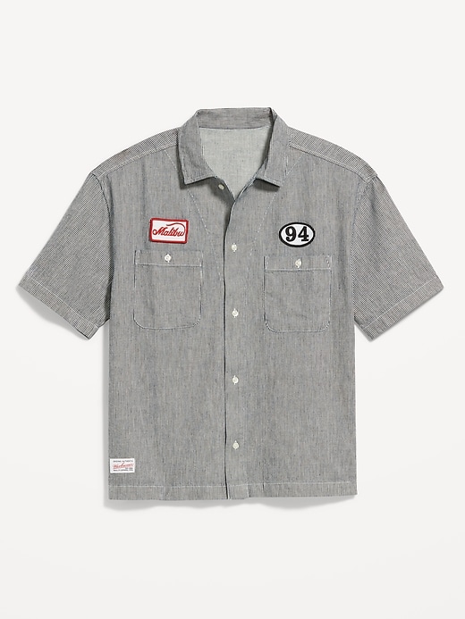 Image number 4 showing, Cropped Utility Dobby Shirt