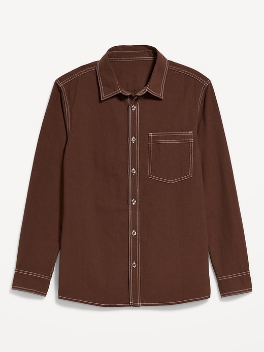 Image number 4 showing, Contrast Stitch Workwear Shirt