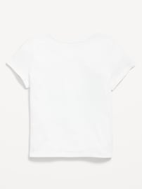 Image number 2 showing, Short-Sleeve Logo-Graphic T-Shirt for Girls