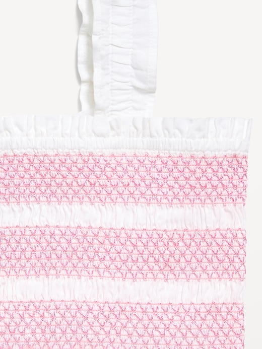 Image number 4 showing, Smocked Peplum Tank Top for Girls