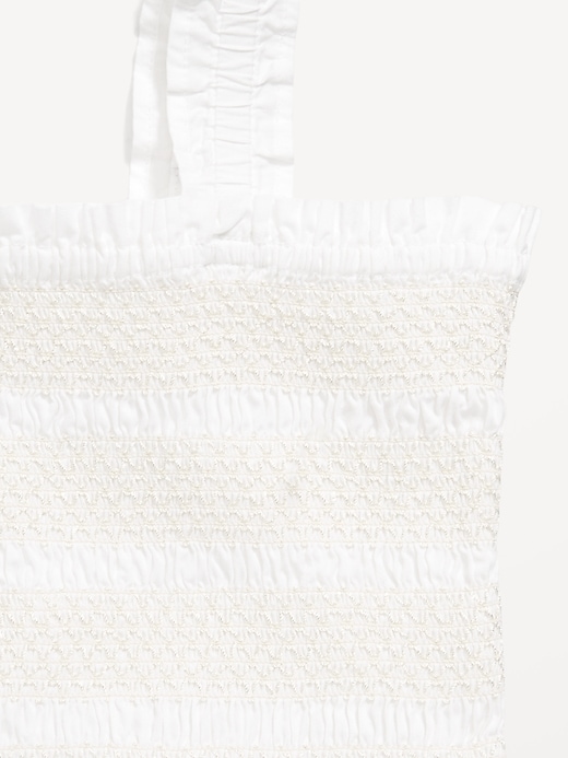 Image number 5 showing, Sleeveless Smocked Bubble Dress for Girls