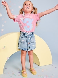 Image number 1 showing, Birthday Graphic T-Shirt for Toddler Girls