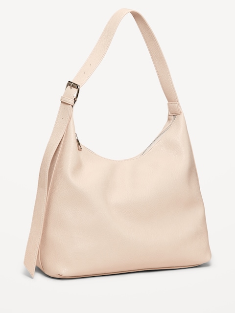 Hobo Shoulder Bag - Bone