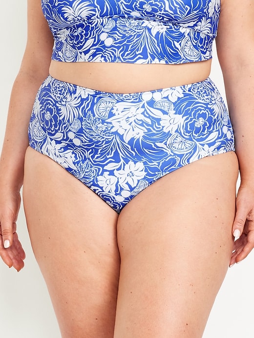 Image number 7 showing, Matte High-Waisted Bikini Swim Bottoms