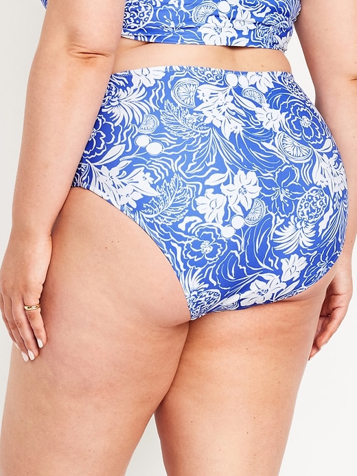 Image number 8 showing, Matte High-Waisted Bikini Swim Bottoms