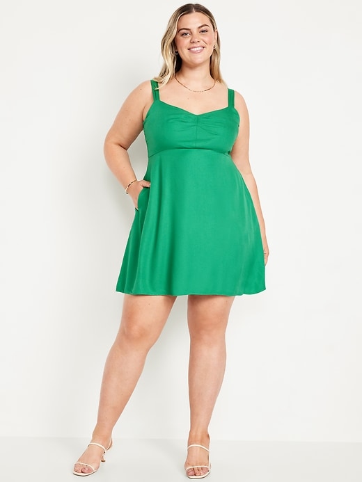 Image number 7 showing, Fit & Flare Crepe Mini Dress