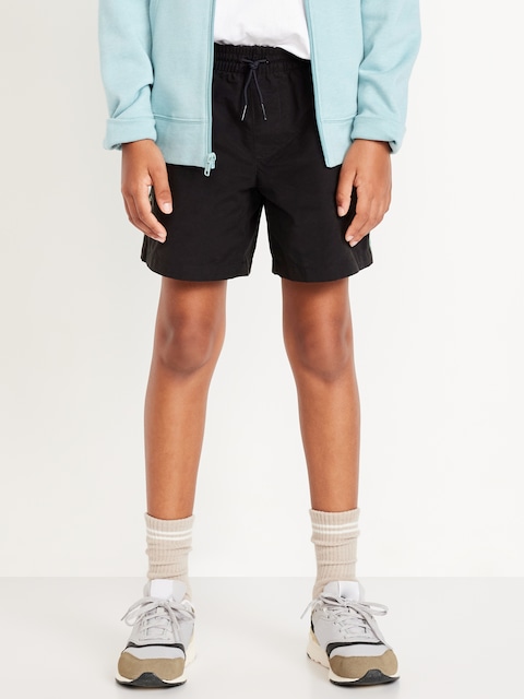 Above Knee Tech Zip-Pocket Shorts for Boys - Blackjack