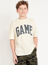 Image number 1 showing, Oversized Washed Short-Sleeve T-Shirt for Boys