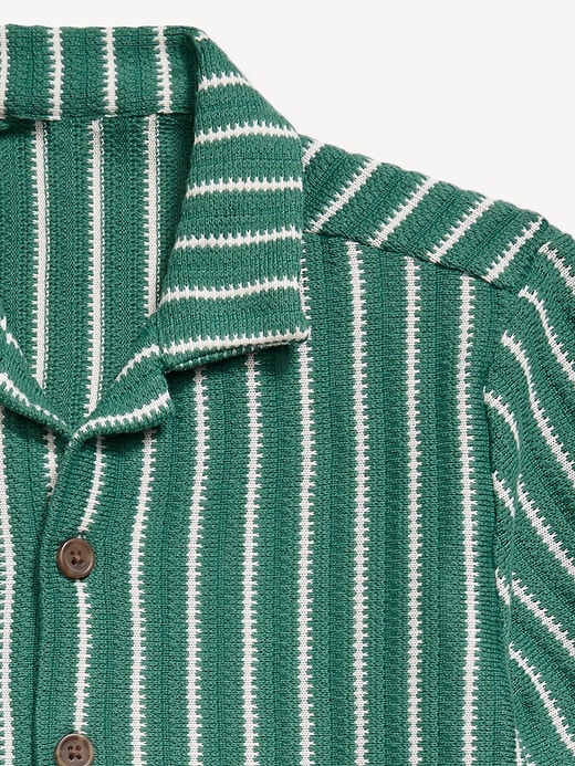 Image number 3 showing, Printed Short-Sleeve Sweater-Knit Shirt for Boys