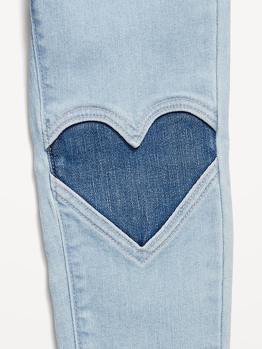 Image number 5 showing, High-Waisted Rockstar 360° Stretch Knee-Patch Jeggings for Girls
