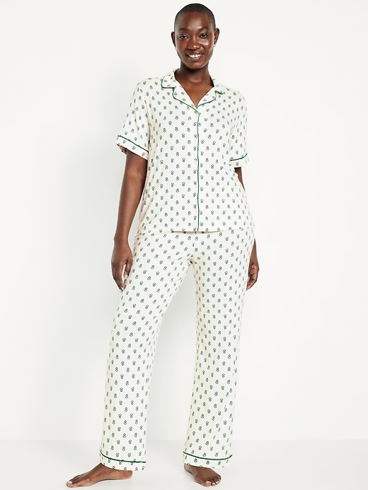 Image number 5 showing, Sunday Sleep Knit Jersey Pant Set