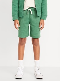 Image number 1 showing, Fleece Jogger Shorts for Boys (At Knee)