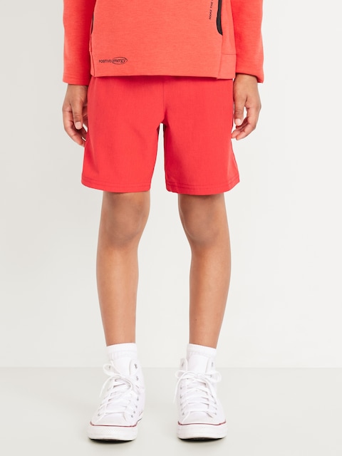 Above Knee StretchTech Shorts for Boys - Scotty Red