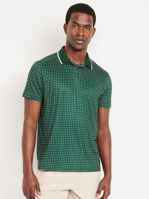 CloudMotion Polo - Green Flower