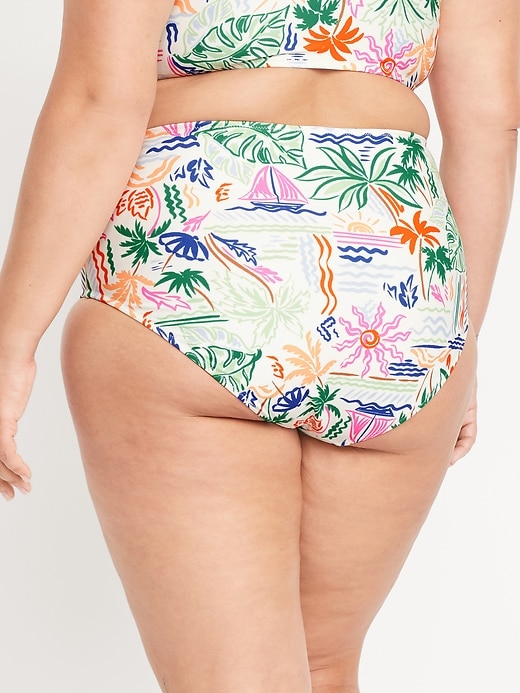 Image number 8 showing, Matte High-Waisted Bikini Swim Bottoms