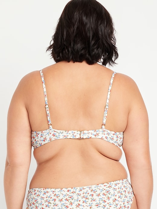 Image number 8 showing, Textured Underwire Balconette Swim Top