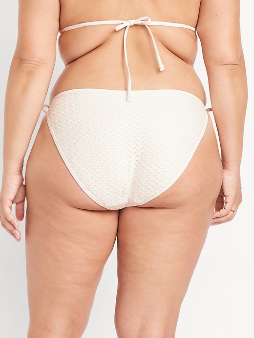 Image number 8 showing, Crochet String Bikini Swim Bottoms