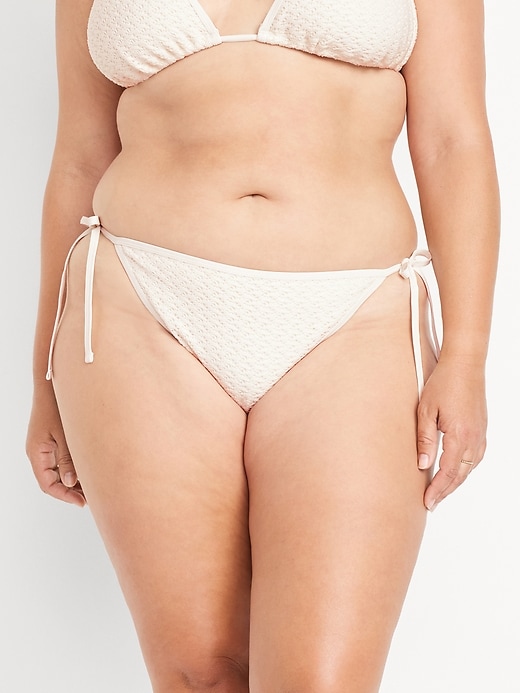 Image number 7 showing, Crochet String Bikini Swim Bottoms