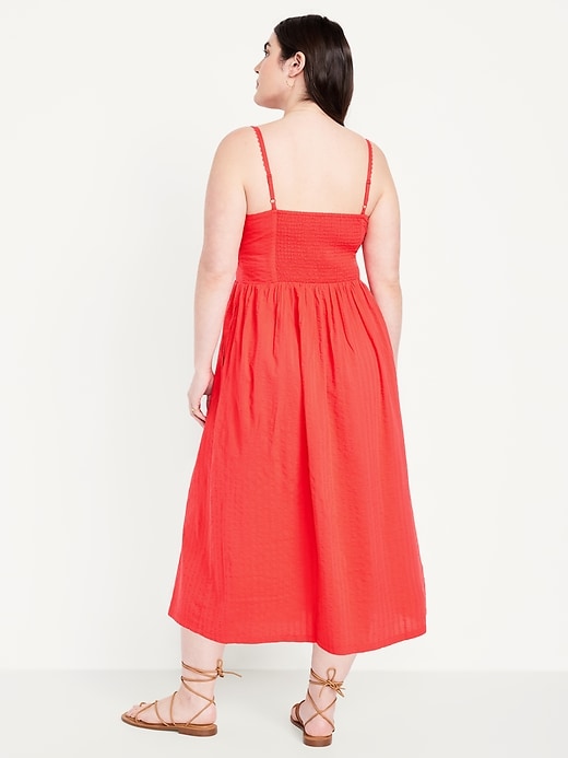Image number 6 showing, Fit & Flare Sleeveless Seersucker Midi Dress