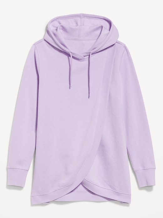 Image number 2 showing, Maternity Cross-Front Nursing Pullover Hoodie