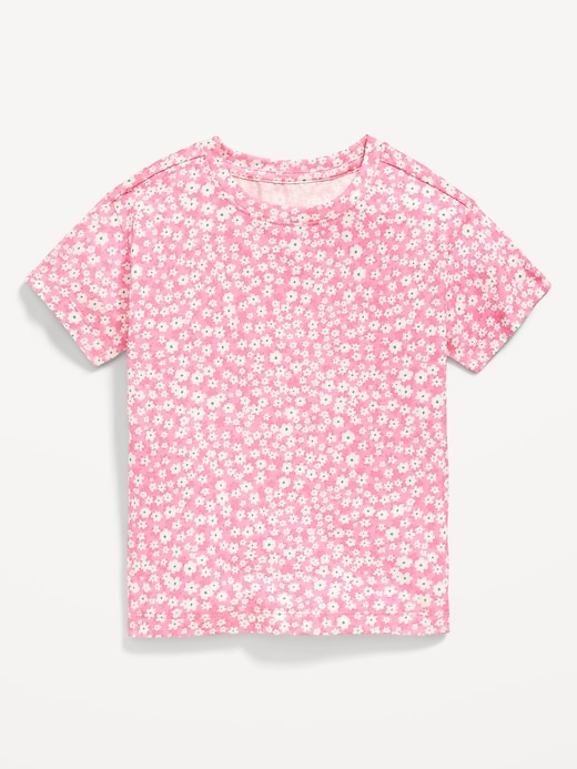 Image number 1 showing, Printed Short-Sleeve T-Shirt for Toddler Girls