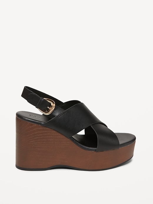 Image number 4 showing, Crisscross Wedge Sandals for Women