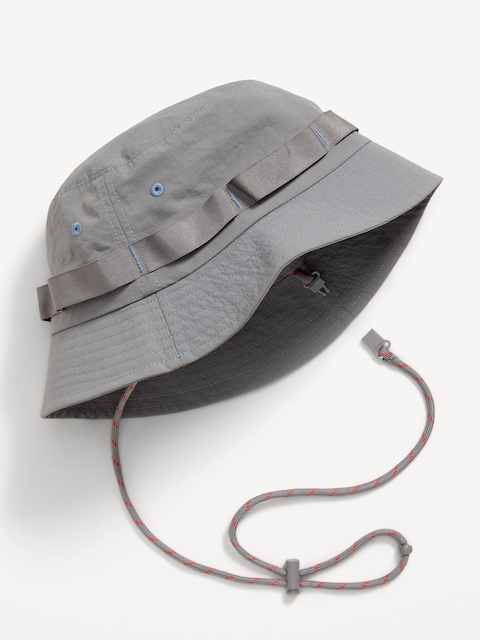 Gender-Neutral Bucket Hat for Kids - Cinder Smoke