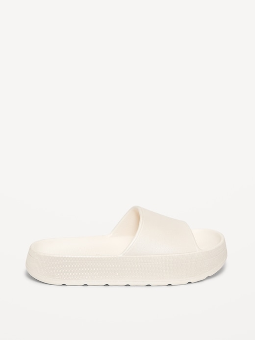 Image number 3 showing, Platform Slide Sandals for Girls (Partially Plant-Based)