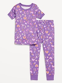Image number 1 showing, Printed Snug-Fit Pajama Set for Toddler & Baby