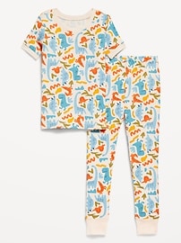 Image number 1 showing, Printed Snug-Fit Pajama Set for Toddler & Baby