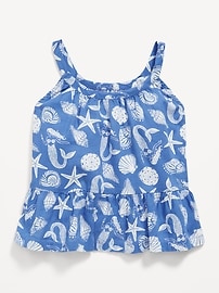 Image number 1 showing, Printed Cami Peplum Top for Toddler Girls