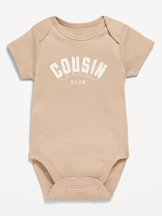 Image number 1 showing, Short-Sleeve Graphic Bodysuit for Baby