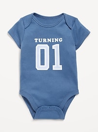 Image number 1 showing, Short-Sleeve Graphic Bodysuit for Baby
