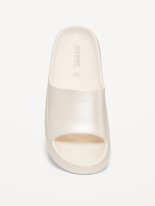 Image number 2 showing, Platform Slide Sandals for Girls (Partially Plant-Based)