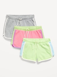 Image number 1 showing, Dolphin-Hem Cheer Shorts 3-Pack for Girls