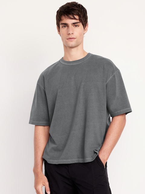 Garment-Dyed Cropped T-Shirt - Panther