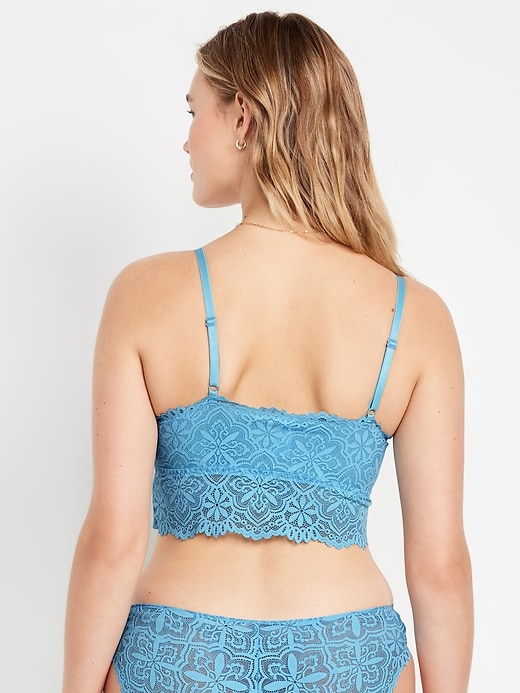 Image number 6 showing, Lace Longline Bralette