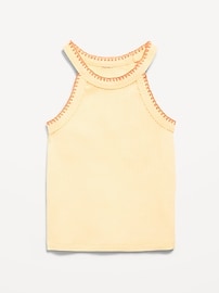 Image number 1 showing, Fitted Halter Tank Top for Toddler Girls