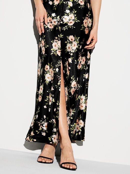 Image number 6 showing, The Occasion by Old Navy Flutter-Sleeve Satin Maxi Dress