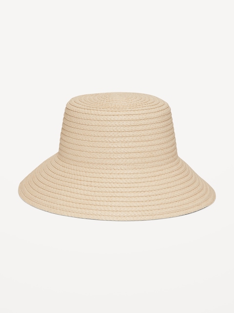 Straw Bucket Hat - Neutral