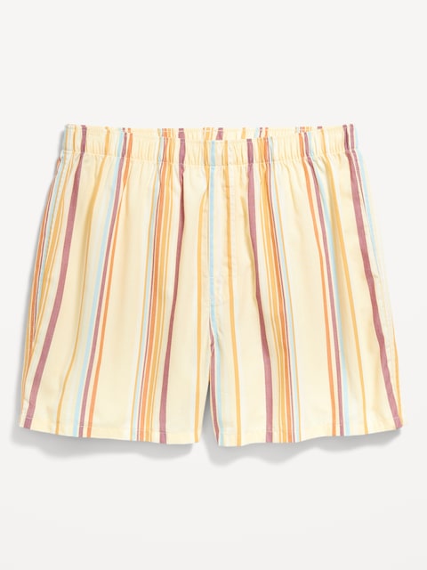 Printed Boxer Shorts - Yellow Stripe