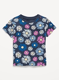 Image number 1 showing, Printed Short-Sleeve T-Shirt for Toddler Girls