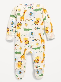 Image number 2 showing, 2-Way-Zip Sleep & Play Footed One-Piece for Baby