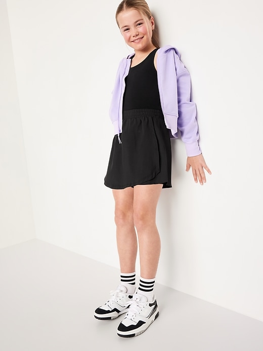 Image number 3 showing, PowerChill Criss-Cross Performance Shorts Bodysuit for Girls
