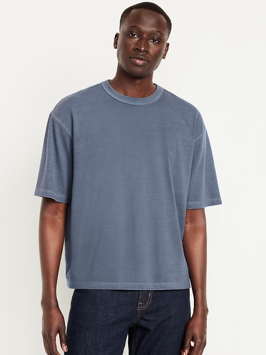 Image number 1 showing, Garment-Dyed Cropped T-Shirt