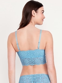 Image number 2 showing, Lace Longline Bralette